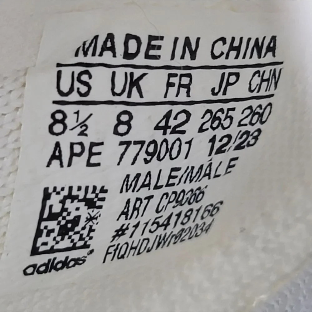 Adidas Yeezy Boost 350 V2 Cream White CP9366 Men 8.5 Triple WhiteClassic triple
